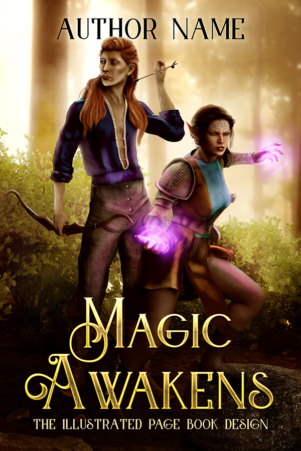 Magic Awakens – Illustrated Page Design