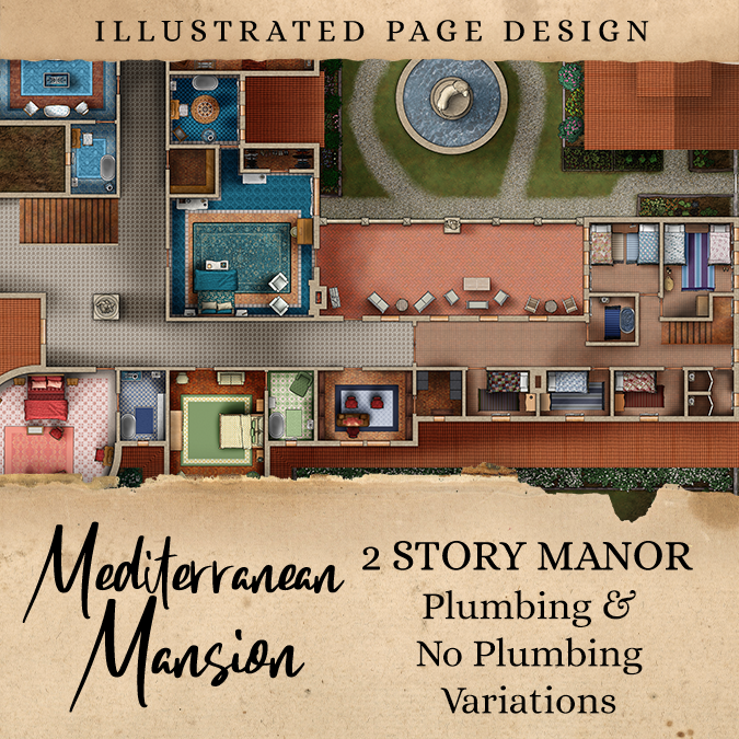 Mediterranean Mansion: Map Pack